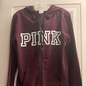 Pink hoodie zip up